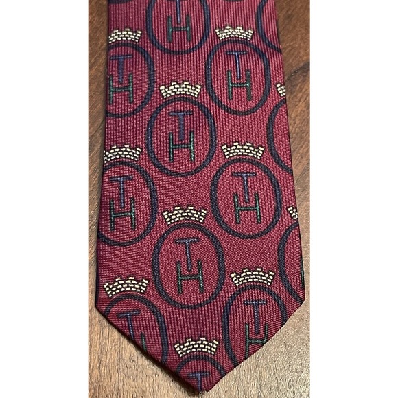 Rare Vintage Tommy Hilfiger Kaufmann’s 100% Italian Silk Men’s Neck Tie - Picture 6 of 10